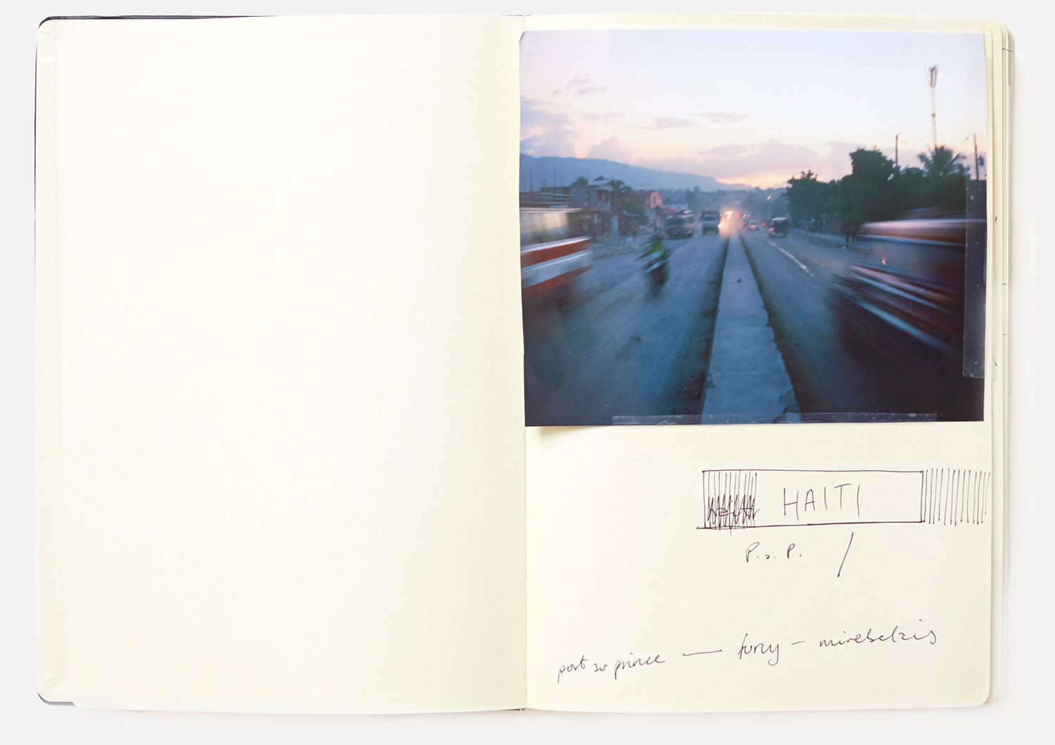 a notebook from a trip to haiti a while ago