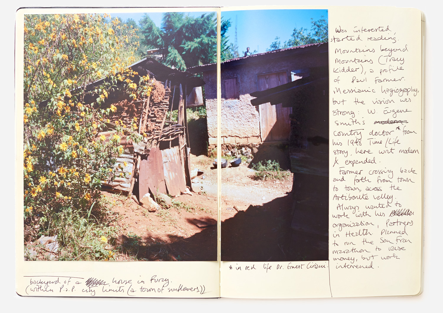 a notebook from a trip to haiti a while ago