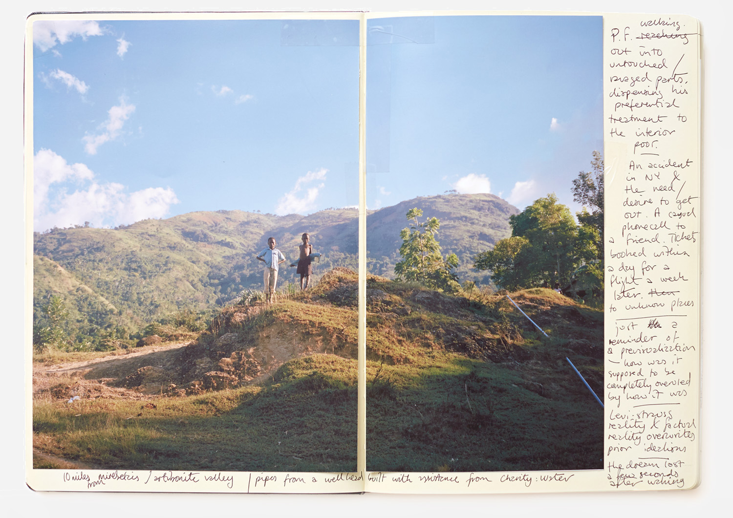a notebook from a trip to haiti a while ago