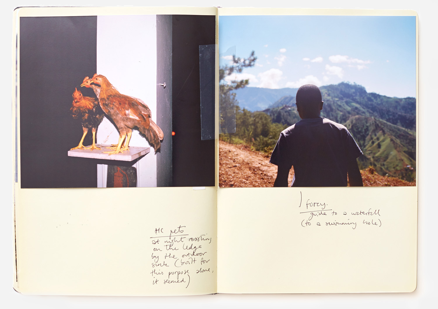 a notebook from a trip to haiti a while ago