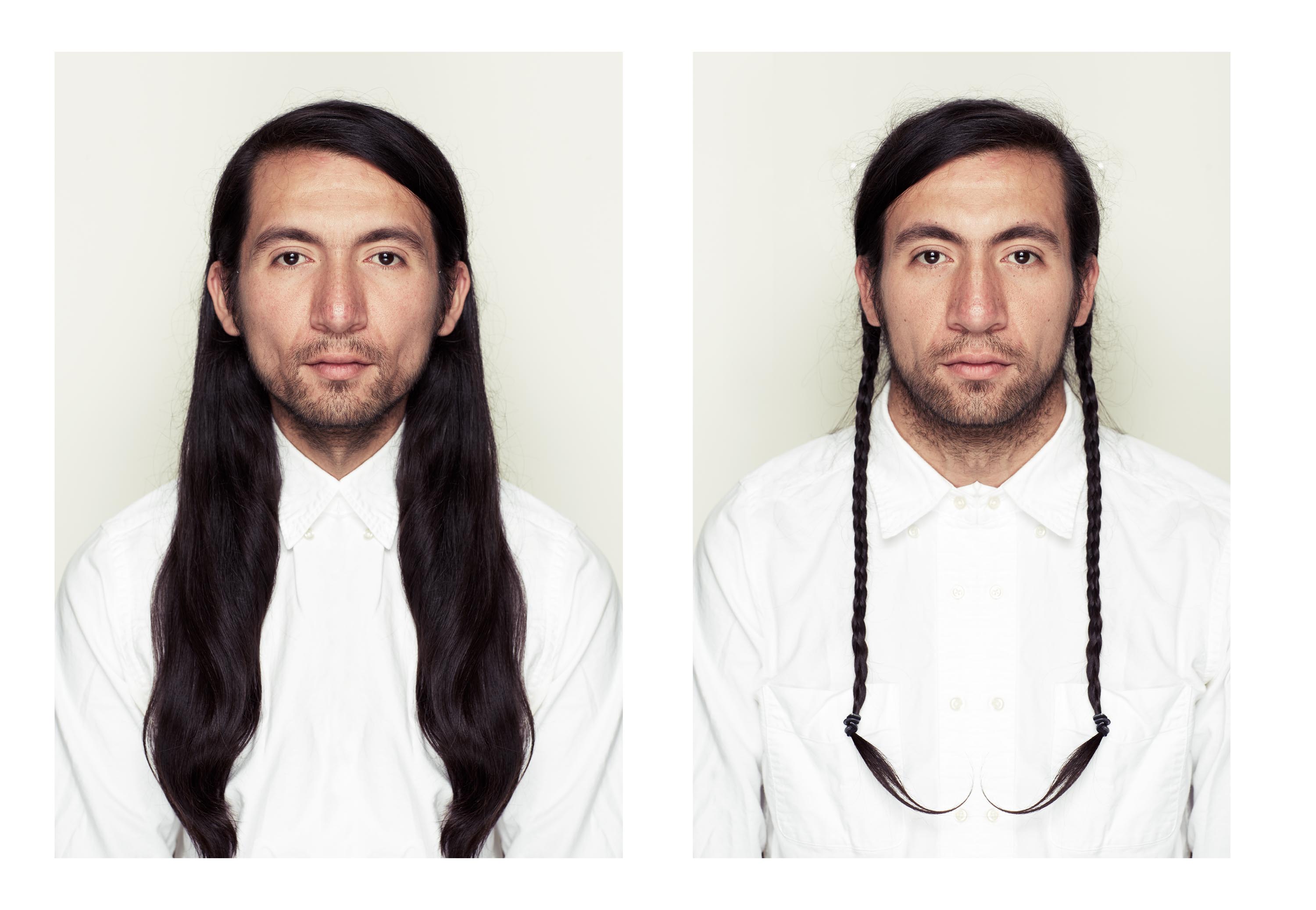 The Two Sides of One Person's Face, turned into one person