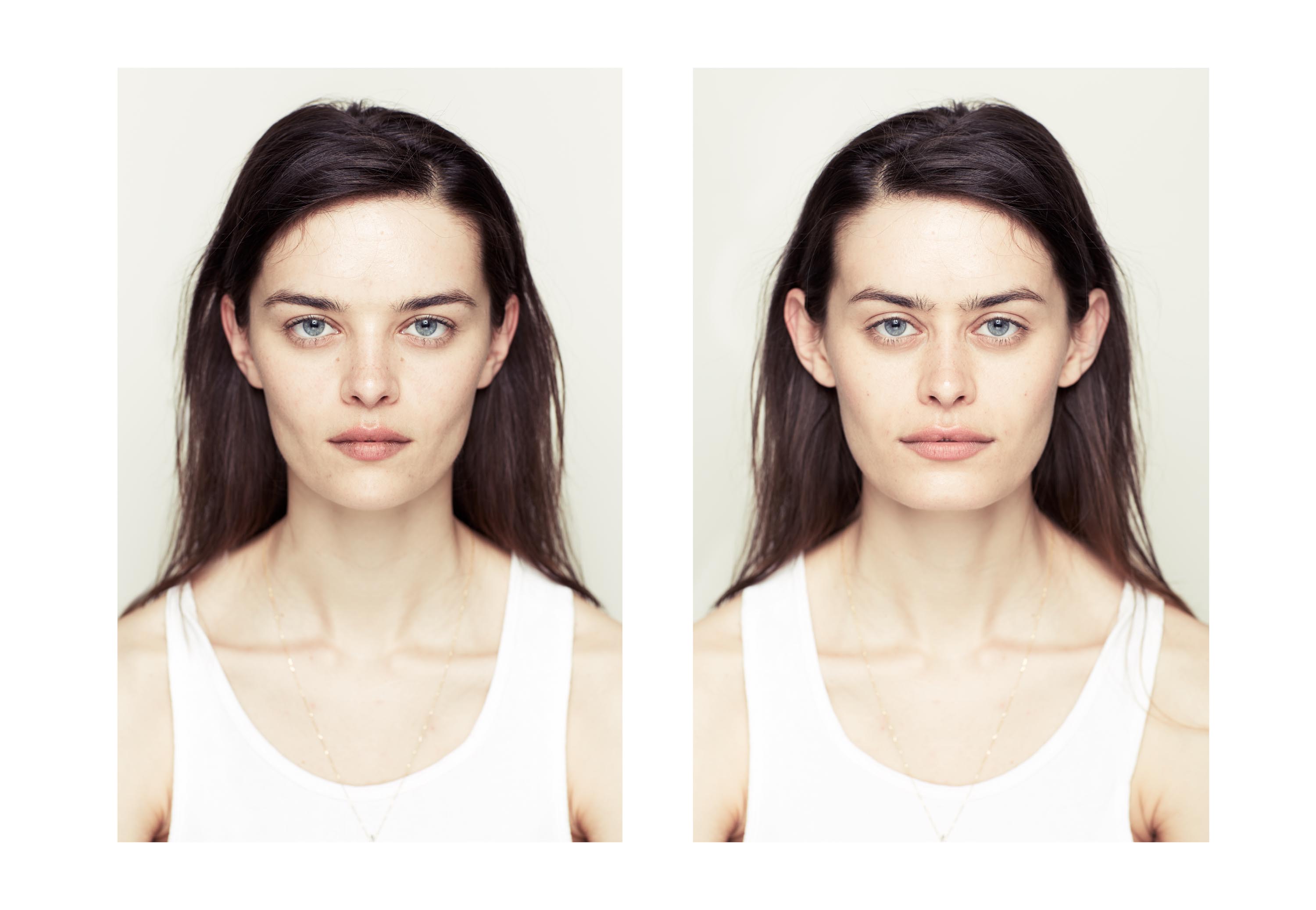 The Two Sides of One Person's Face, turned into one person