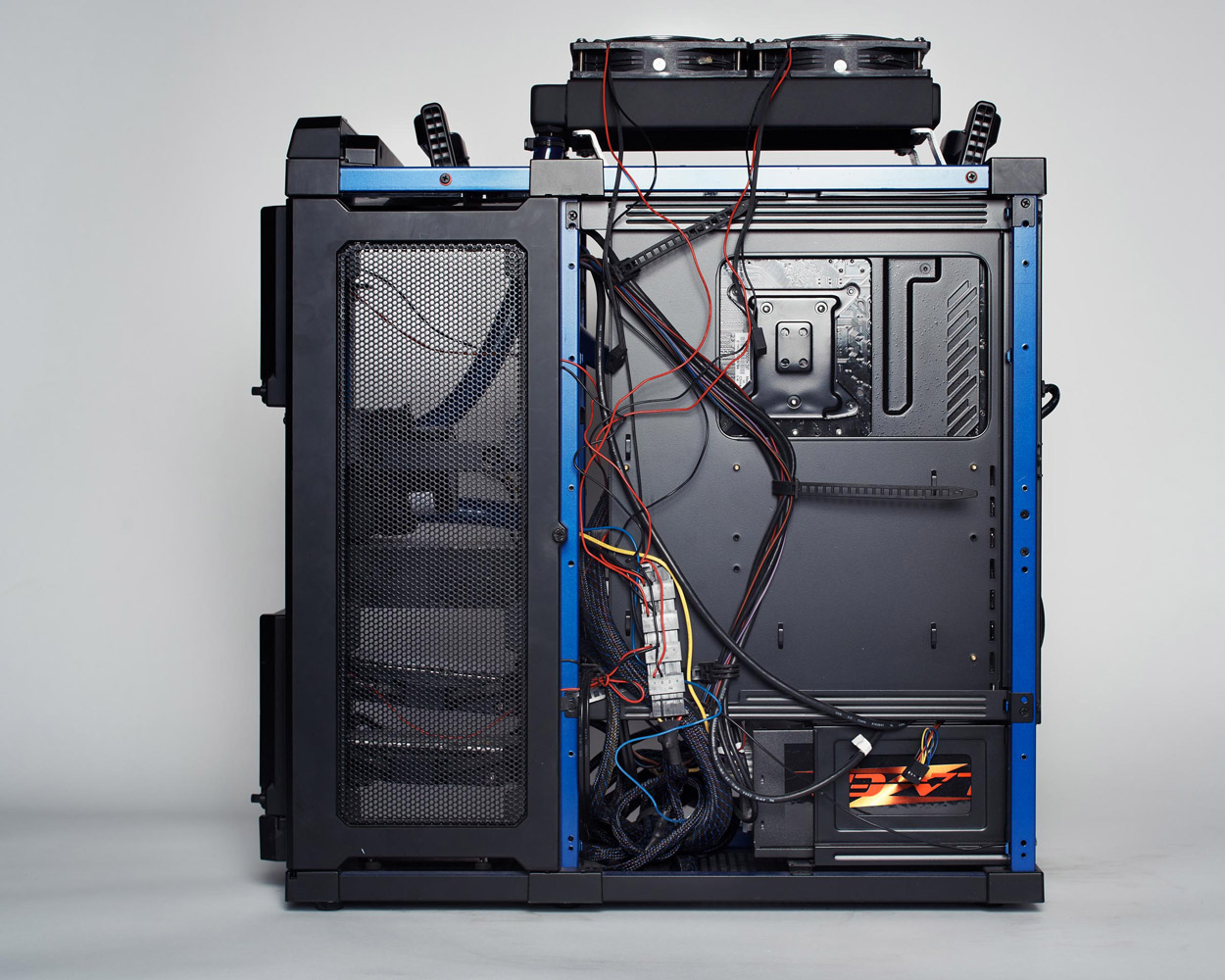 customized computer cases at a LAN party outside Philadelphia