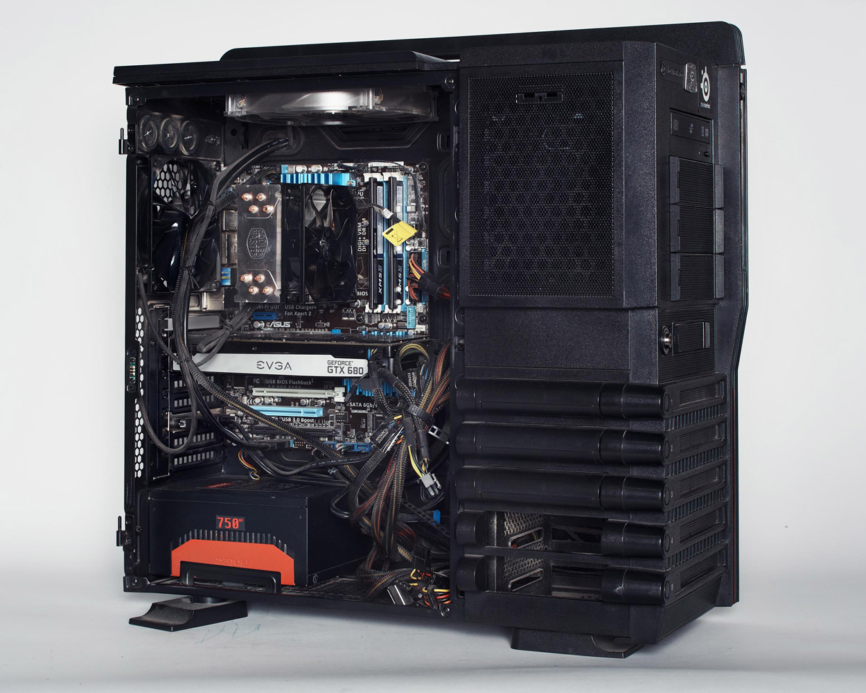 customized computer cases at a LAN party outside Philadelphia