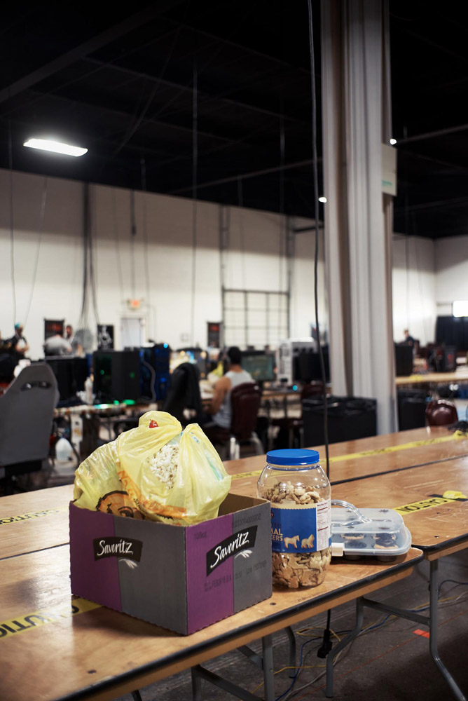 customized computer cases at a LAN party outside Philadelphia